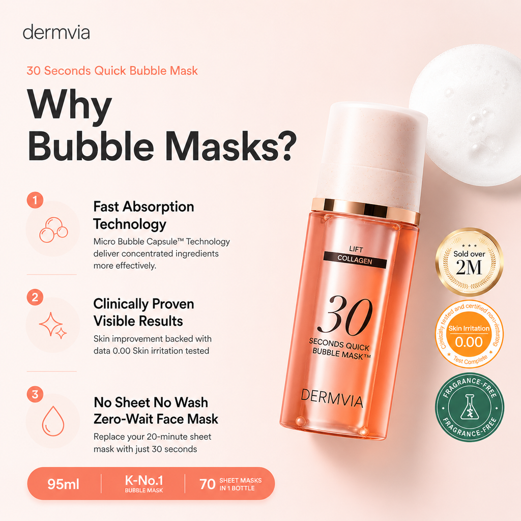 5 Piece - 30 Seconds Micro-Bubble Mask Set
