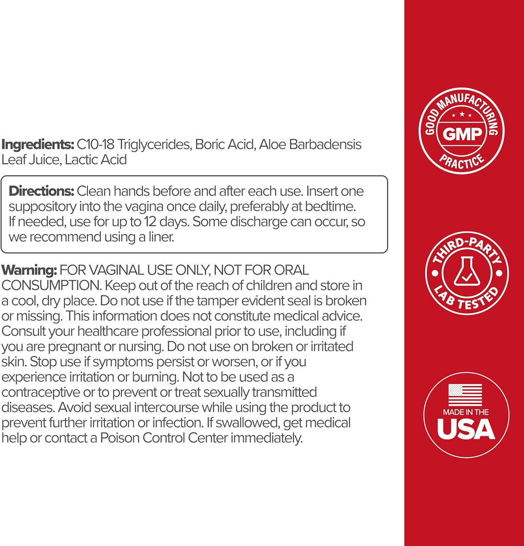 URO Boric Acid Suppositories